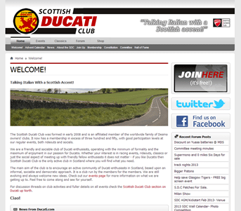 Scottish Ducati Club screenshot