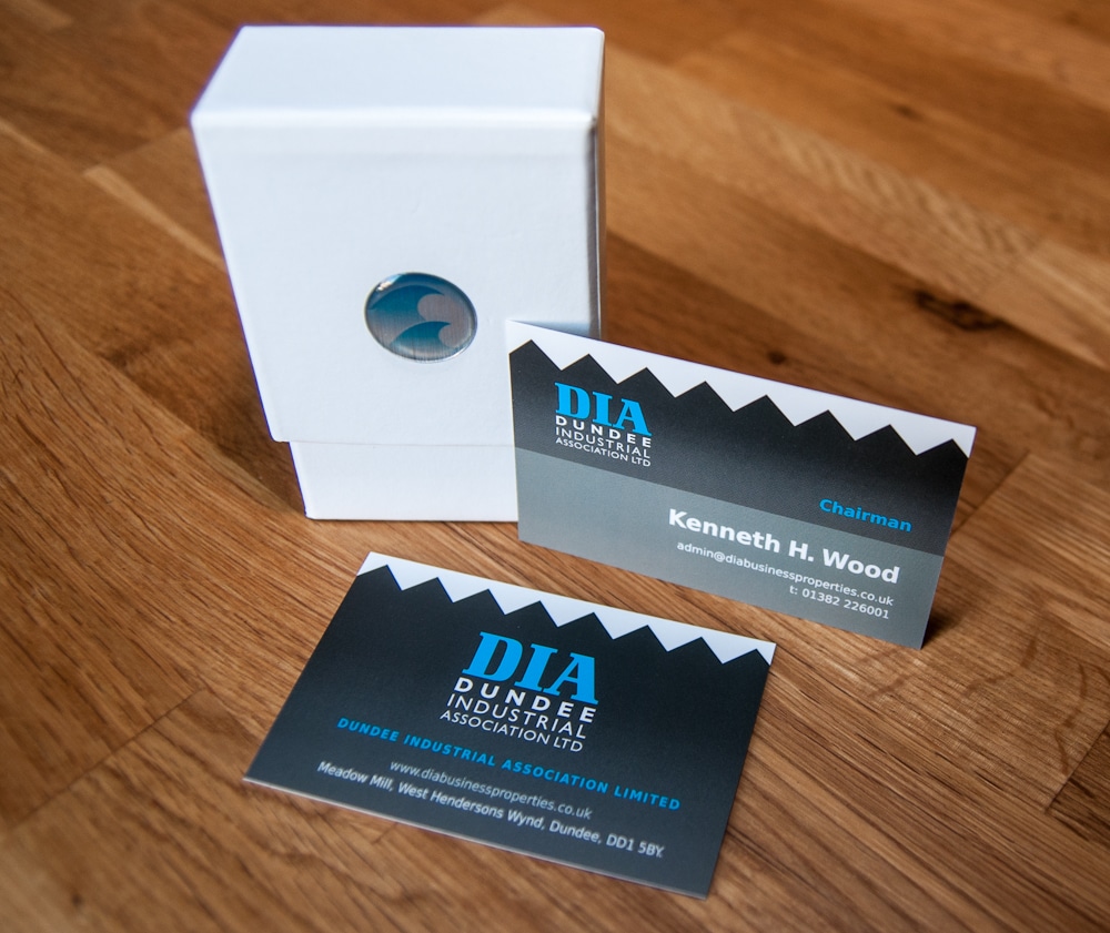 Double-sided business cards