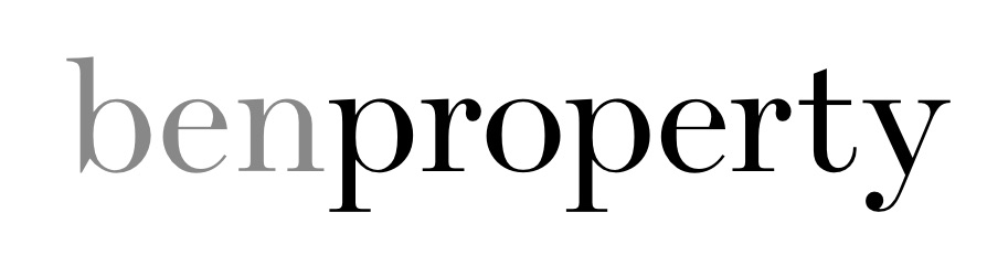 Ben Property logo with modern typography and clean design.