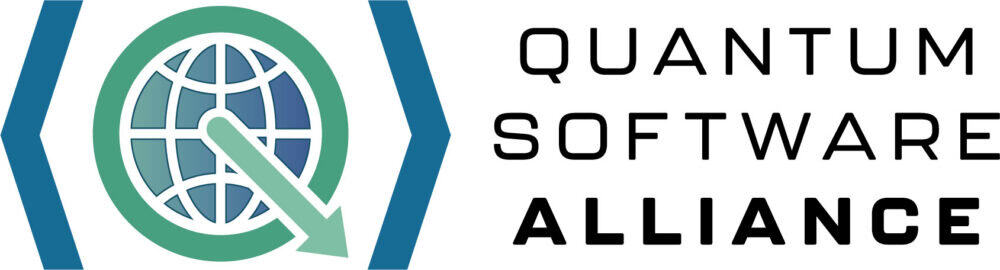 Quantum Software Alliance logo with globe and magnifying glass icon.