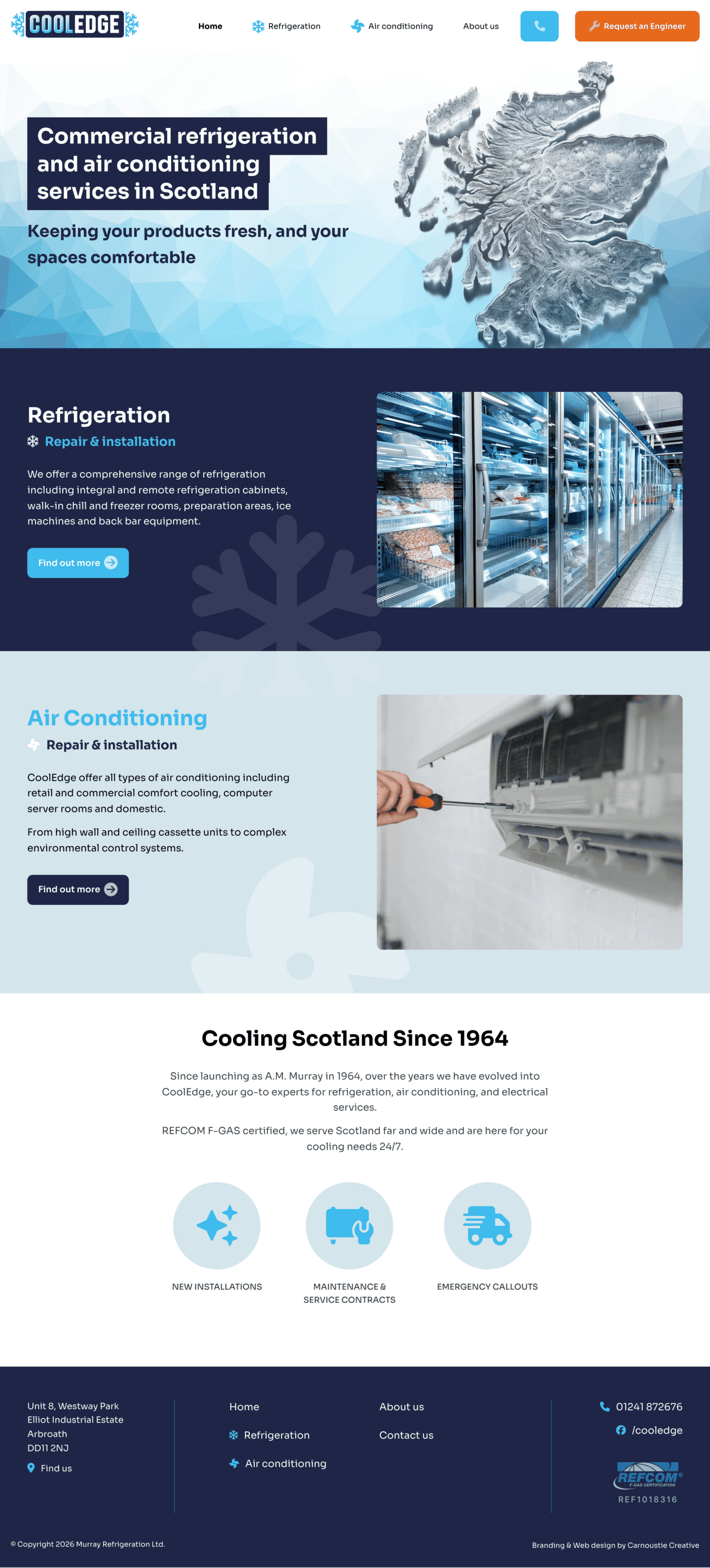 www.cooledge.scot desktop screenshot