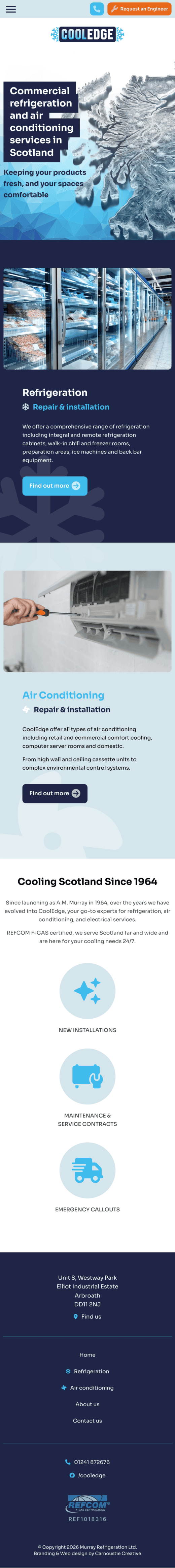 www.cooledge.scot mobile screenshot