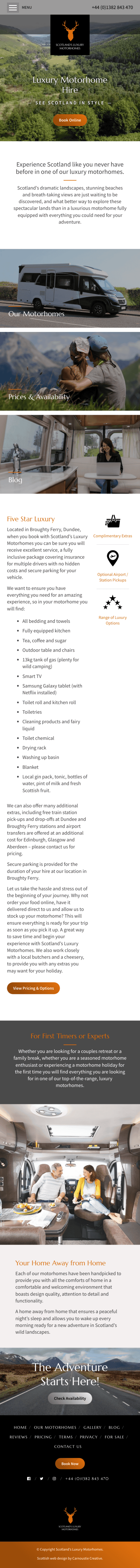 www.scotlandsluxurymotorhomes.co.uk mobile screenshot
